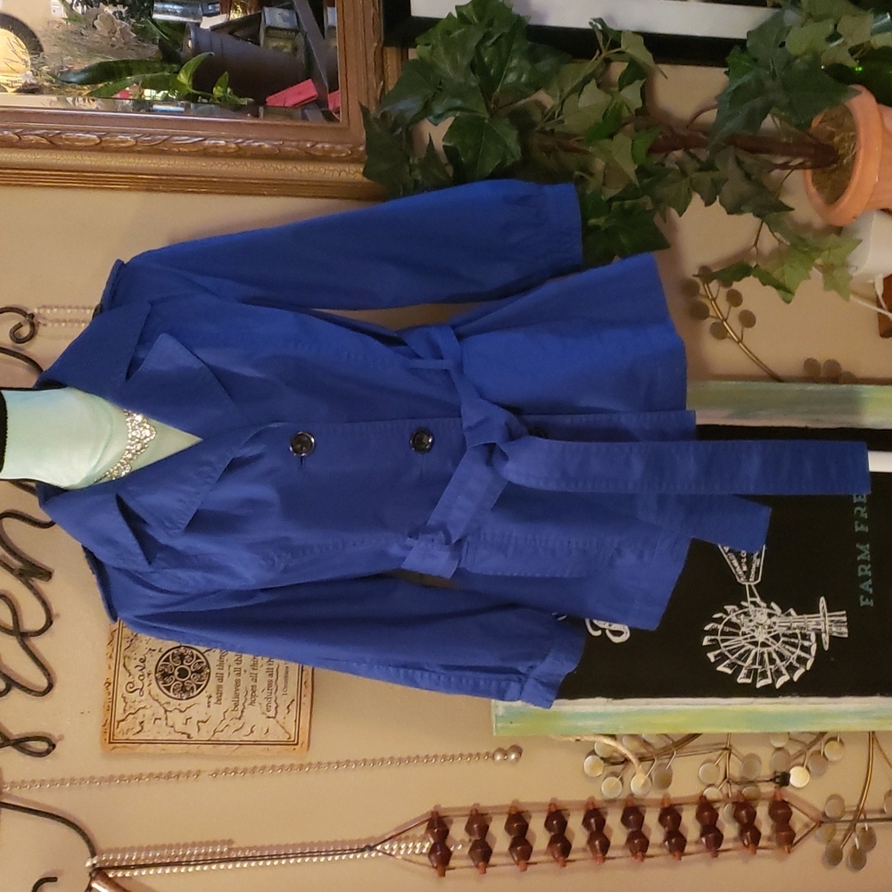 Style & Co Blue Coat Size Small